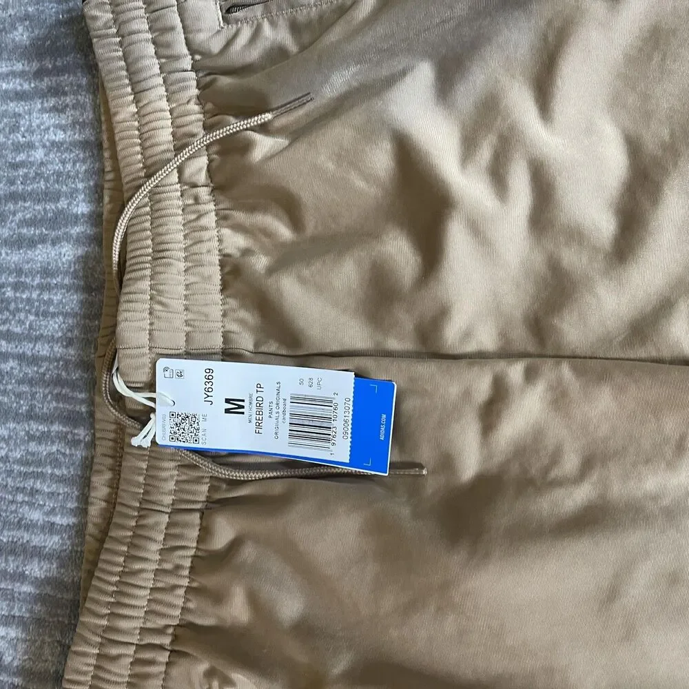 Adidas Originals Firebird Track Suit Mens Medium Beige 3-Stripes JY6366 JY6369